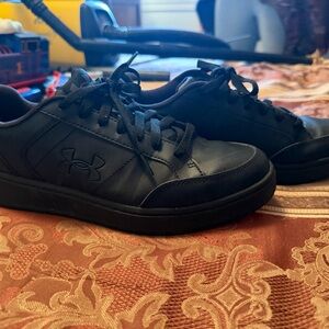 Under Armour Black Lace-Up Sneakers